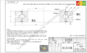 CRBH 258 A UU IKO CROSSED ROLLER BEARING