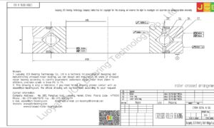 CRBH 8016 A UU IKO CROSSED ROLLER BEARING
