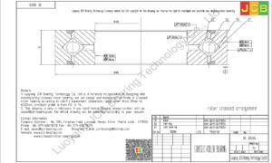 RE 30035 THK CROSSED ROLLER BEARING