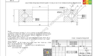 RE 4010 THK CROSSED ROLLER BEARING