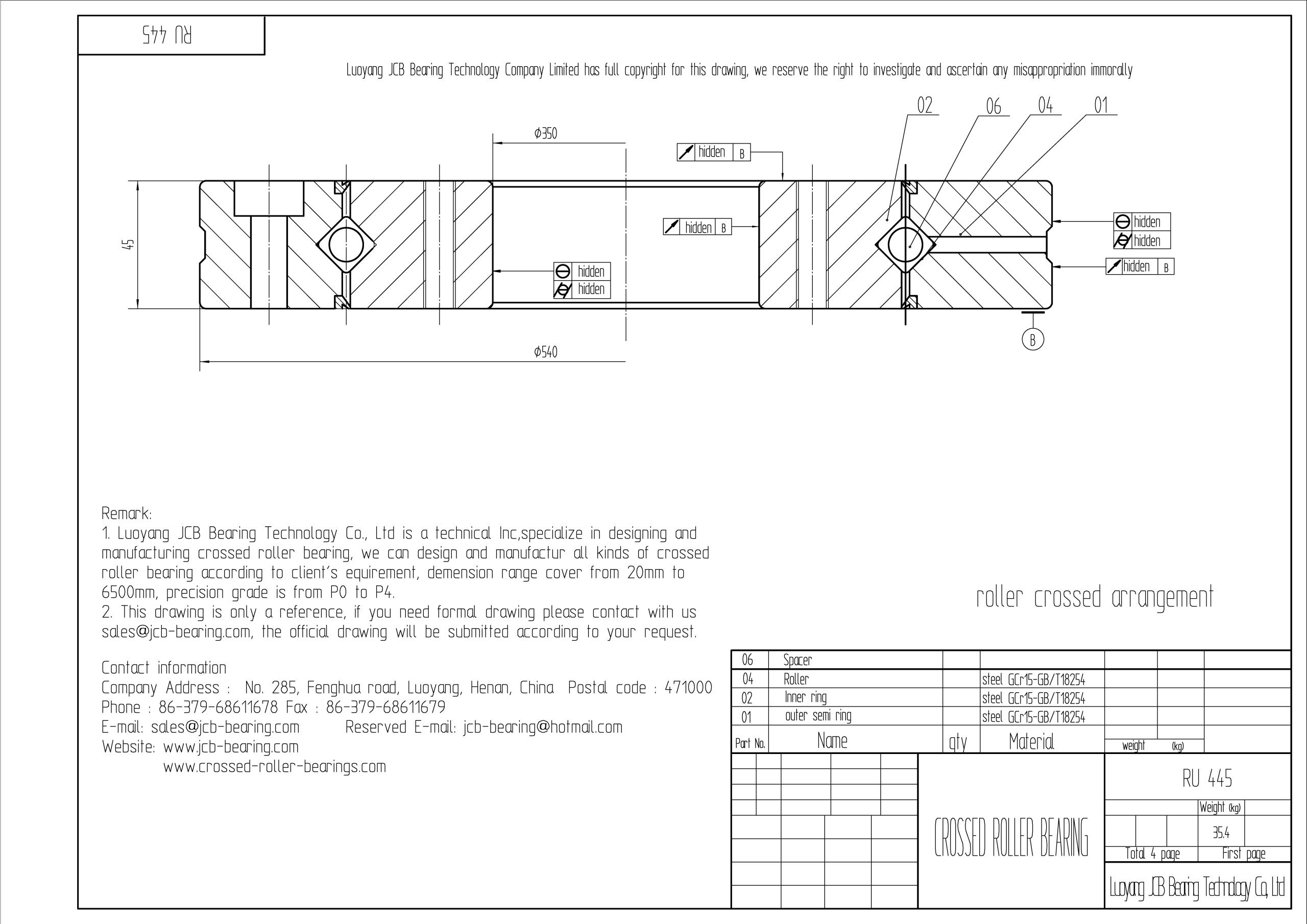 RU 445 THK CROSSED ROLLER BEARING;THK CROSSED ROLLER BEARING;THK CROSSED ROLLER BEARING;THK CROSSED ROLLER BEARING;THK CROSSED ROLLER BEARING